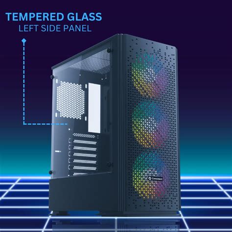 Buy Shop Consistent VECTOR Gaming PC Case (CIG2006) Black | Support ...