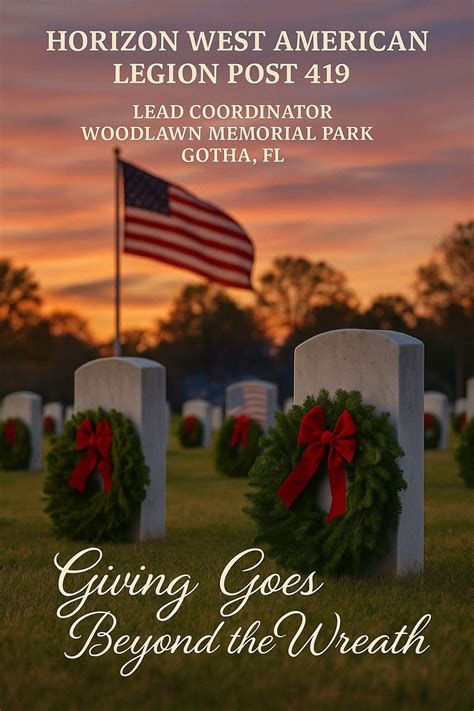 Wreaths Across America Day - Horizon West, Woodlawn Memorial Park ...