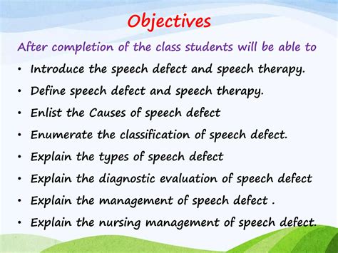 Speech defect and speech therapy | PPTX