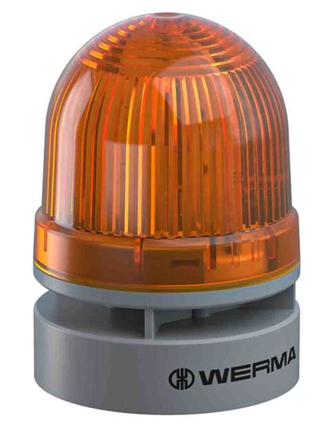 460.320.74 Werma | Werma EvoSIGNAL Mini Series Yellow Sounder Beacon ...