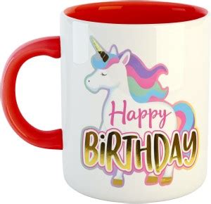 ARTBUG Happy Birthday Unicorn Ceramic Coffee - Best Birthday Gift for ...