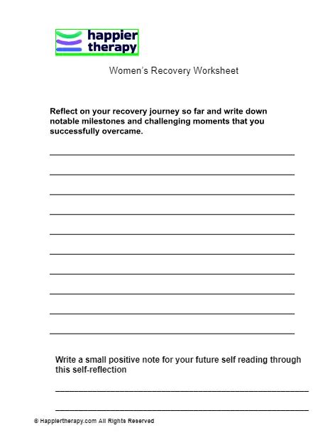 Image result for Your Recovery Tool Box Worksheet
