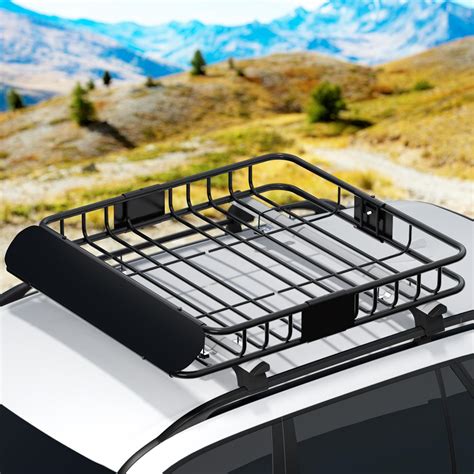 Giantz Universal Car Roof Rack Basket Luggage Carrier 111cm - Bunnings Australia