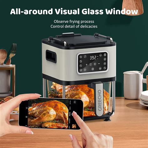 Buy GREECHO Air Fryer and Frying Pan Combo, One-Touch Screen with 12 ...