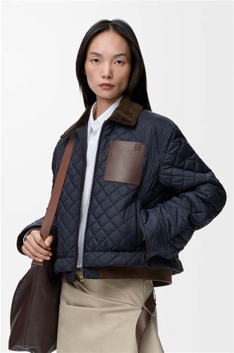 Short jacket in technical fabric Blue - LOEWE