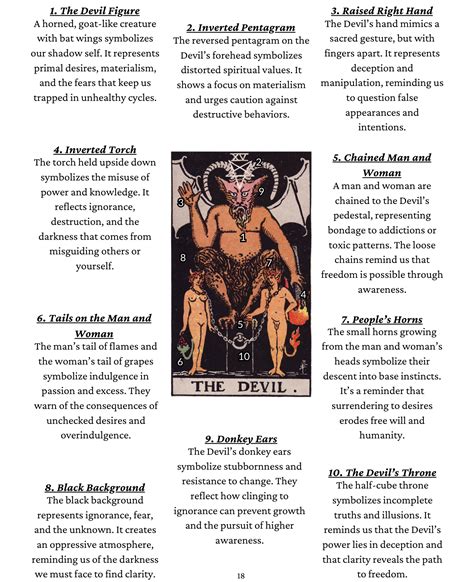 The Devil Tarot Card Meaning - Star And Strength