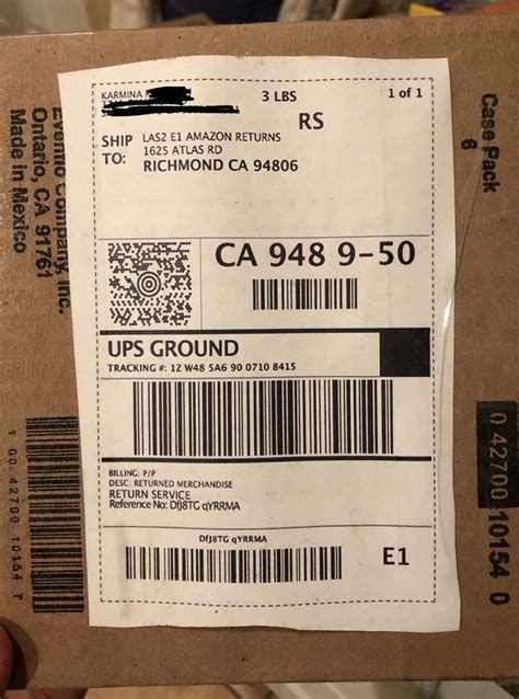 Image result for Amazon Return Label Print