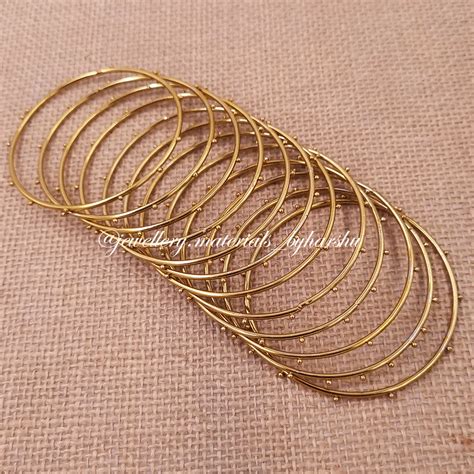 Gold Metal Bead Bangles – Harshu's Craft Store