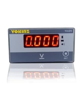 Yokins Y4-DV Digital DC Voltmeter 0-200V DC, for DC Voltage measurement ...