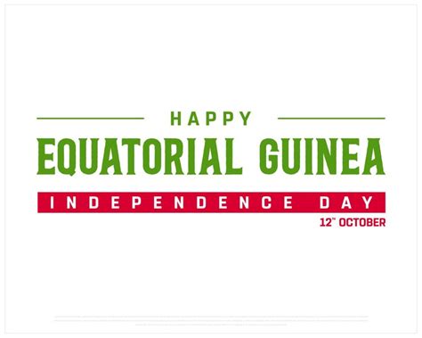 Equatorial guinea independence day design flag of equatorial guinea on ...