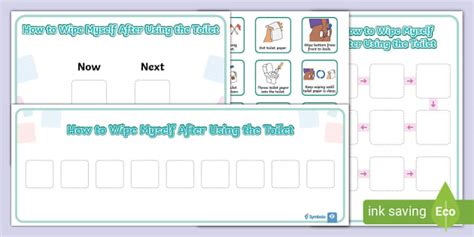 Twinkl Symbols: How to Wipe Myself Sequencing Activity