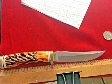 SCHRADE UNCLE HENRY GOLDEN SPIKE deer hunting knife 153UH OLD TIMER ...