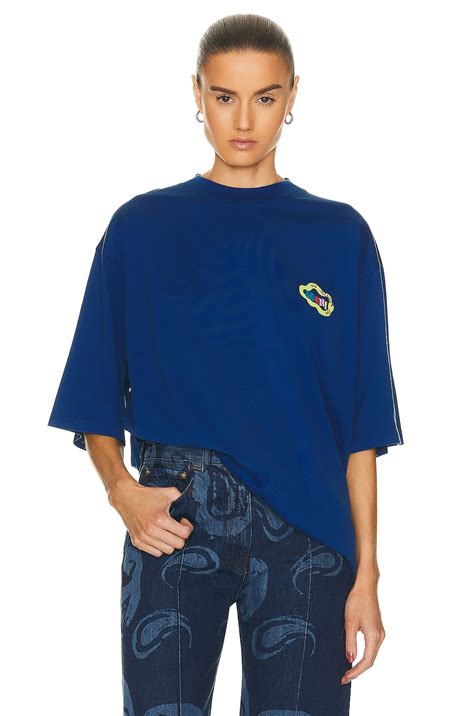 Marni X No Vacancy Inn Branding Snake T-shirt In Royal in Royal | FWRD