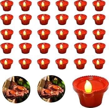 Krisus Water Sensor Diya for Diwali Decoration Electric Led Diya Flame ...
