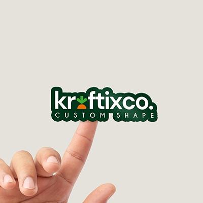 Custom Shape Stickers – Die Cut Logo & Brand Stickers | Kraftix Digital