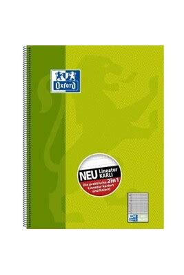 Cahier petit format GENERIQUE Oxford cahier à spirale karli, format a4 ...