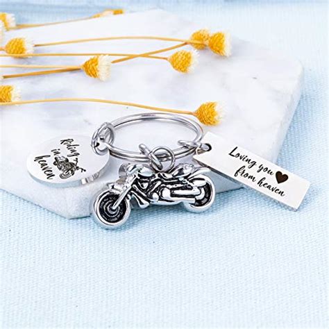 Biker Memorial Keychain Motorcycle Cremation Urn Keychain Riding in ...