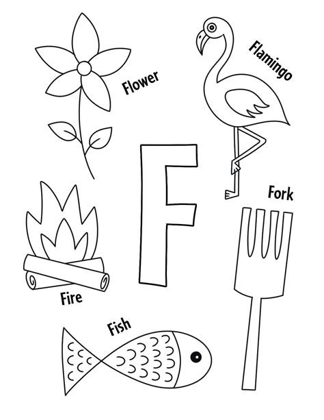 Free Letter F Printable: Fun Alphabet Activity - Printables for Everyone