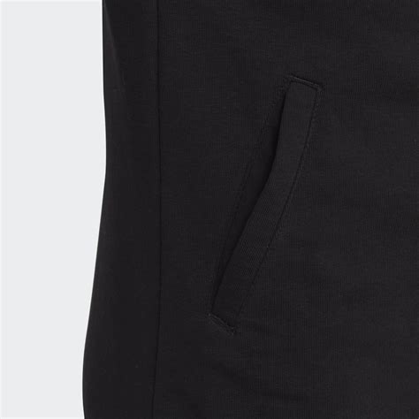 Kids Clothing - Essentials 3-Stripes Full-Zip Hoodie - Black | adidas Qatar