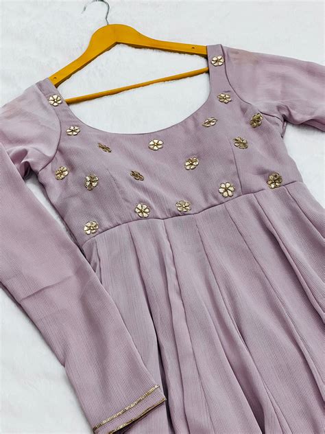 Purple Haze gotta work anarkali gown