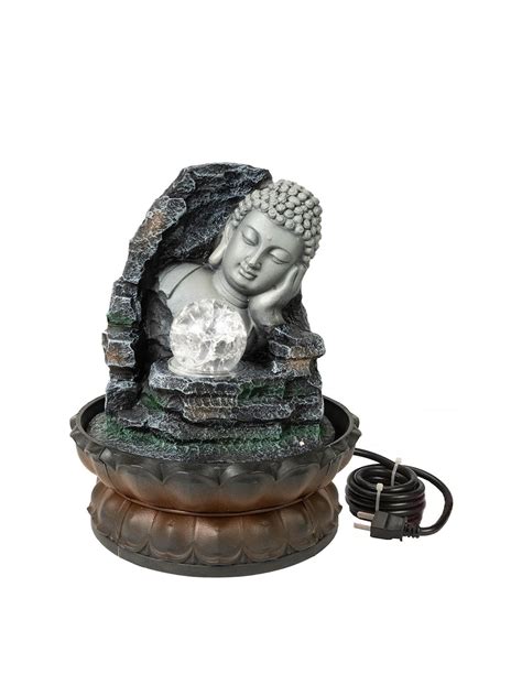 Buy | Brown and Grey Buddha Table Top Water Fountain | Tied Ribbons