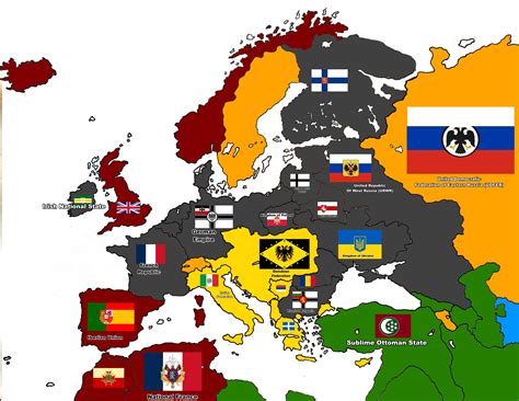Post Second WeltKrieg Map of Europe 1948 : r/Kaiserreich