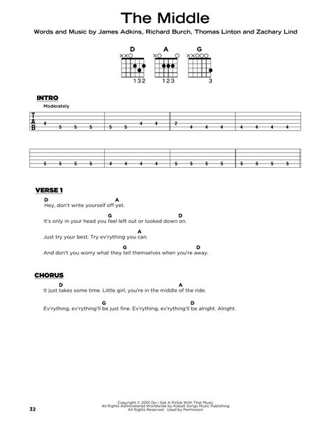 The Middle by Jimmy Eat World - Really Easy Guitar - Guitar Instructor