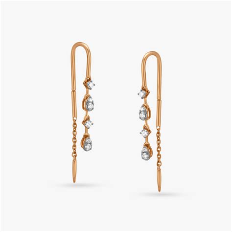 Sleek Sui Dhaaga Drop Earrings