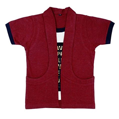 Bad Boys Modern Classic Maroon Shirt & Jeans Set with Attached t-Shirt ...