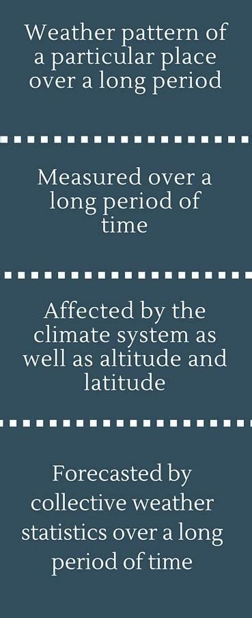 difference between weather and climate 3-3 points of each weather and ...