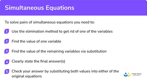 Image result for Simultaneous Equations Rules for Signs