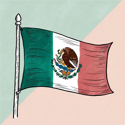 Festive Mexican Flag Drawing Images Perfect for National Celebrations ...