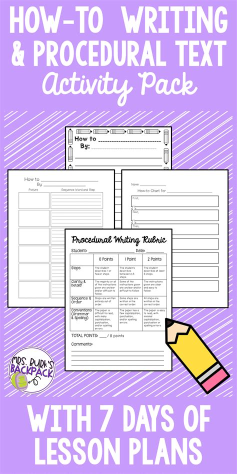 Image result for Procedural Text Lesson Plan