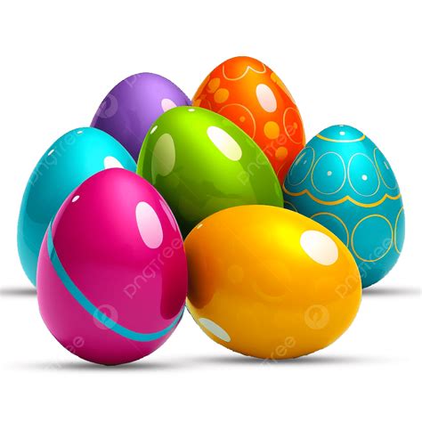 Colourfull Easter Eggs Transparent, Colourfull Easter Eggs, Easter Eggs ...