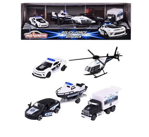 Majorette Police Force Gift Set Toy Vehicles, Die Cast Metal, Movable ...