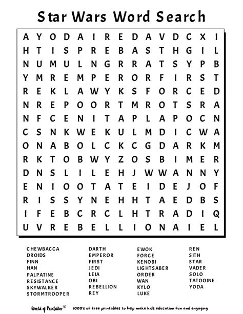 Large Print Word Search Printable Free