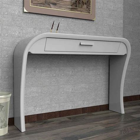 Modern design console with drawer made in Italy, Gambara