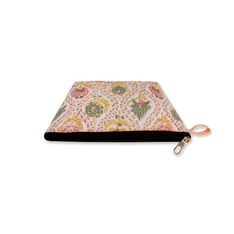 Pink Jaipuri Block Printed Pouch – Crafthues