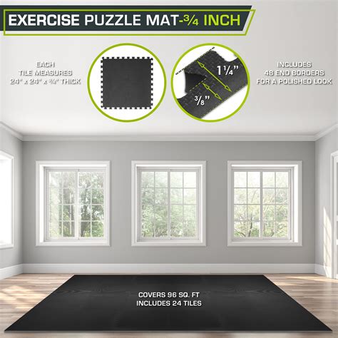 Snapklik.com : ProsourceFit Extra Thick Puzzle Exercise Mat, EVA Foam ...