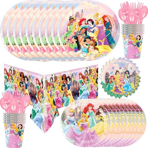 Amazon.com: Princess Birthday Party Supplies Decorations for Girls ...