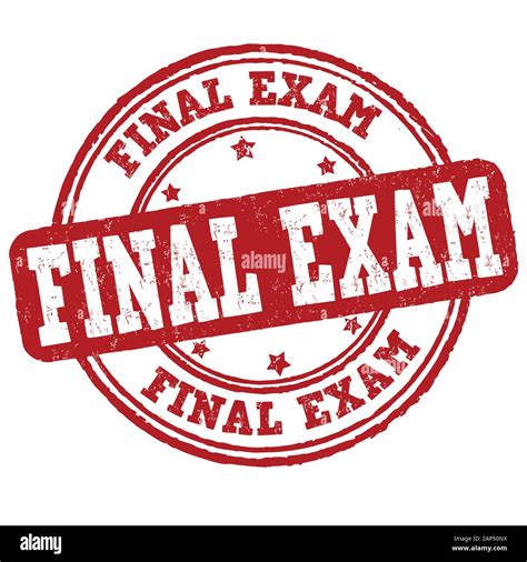 Final exam sign or stamp on white background, vector illustration Stock ...