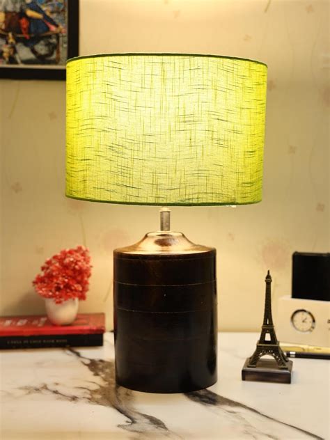 Buy BTR CRAFTS Brown Heavy Matki Table Lamp, Side lamp for Bedroom ...
