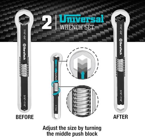 DURATECH Universal Wrench Set, Adjustable Wrench India | Ubuy