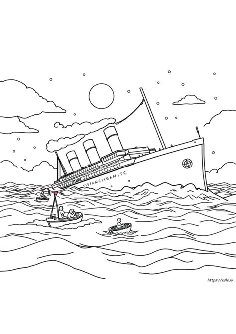 Titanic Coloring Pages Online