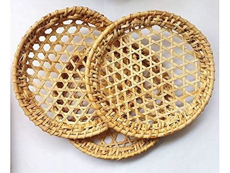 Buy Bamboo idiyappam Plate 16 cm Dia - Pack of Three Online at Low ...