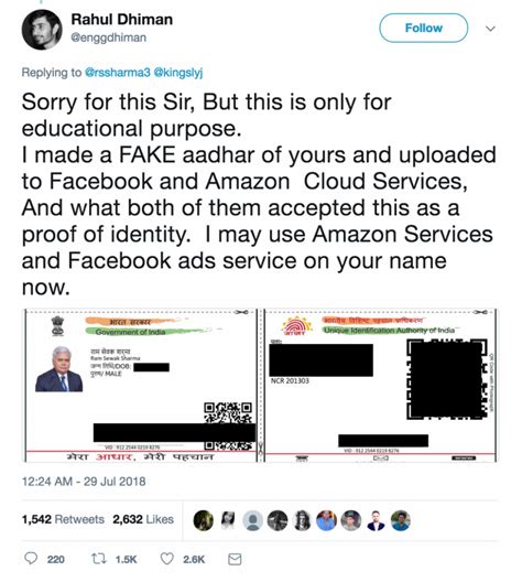 The R.S. Sharma Fiasco Is Proof of Aadhaar's Inescapable Nature