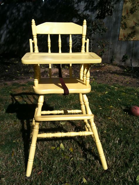 Vintage wood high chair with annie sloan chalk paint – Artofit