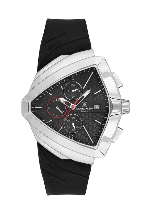 Black Exclusive Men Watch with Silicone Strap – Daniel Klein