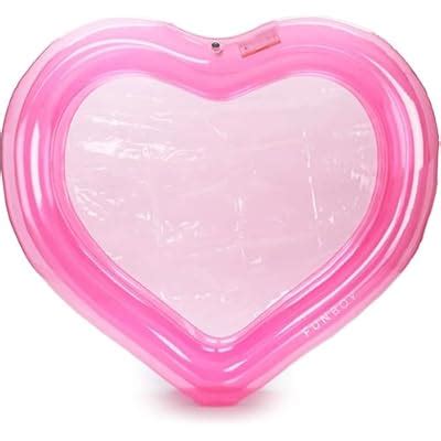 FUNBOY Giant Inflatable Luxury Clear Pink Heart India | Ubuy
