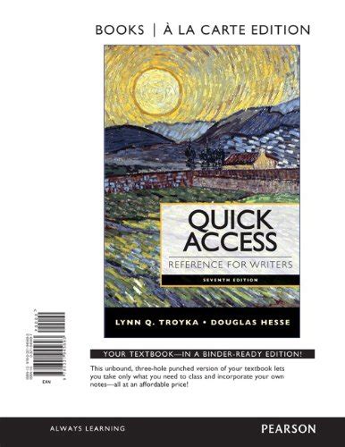Buy Quick Access Reference for Writers: Books a La Carte Edition Book ...